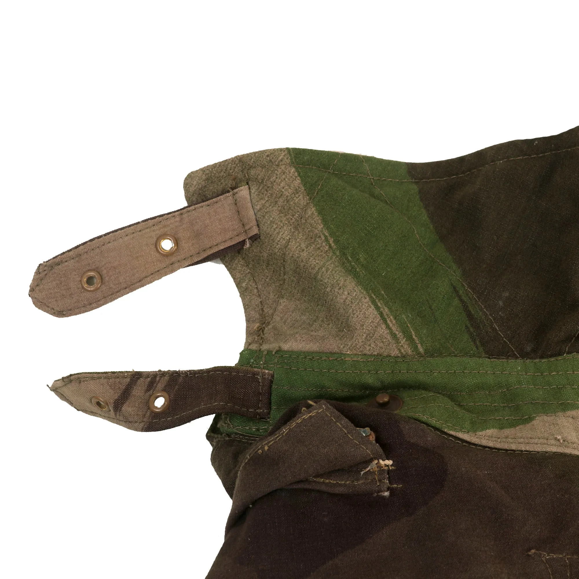 Original British WWII 1945 Dated Tank Crewman Denison Brushstroke Camouflage “Pixie Suit” Coveralls - Excellent Condition