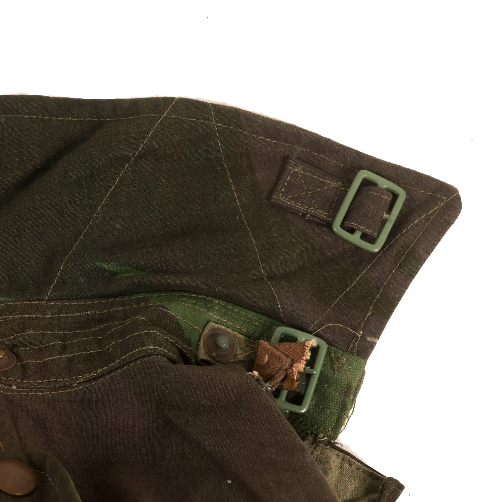 Original British WWII 1945 Dated Tank Crewman Denison Brushstroke Camouflage “Pixie Suit” Coveralls - Excellent Condition