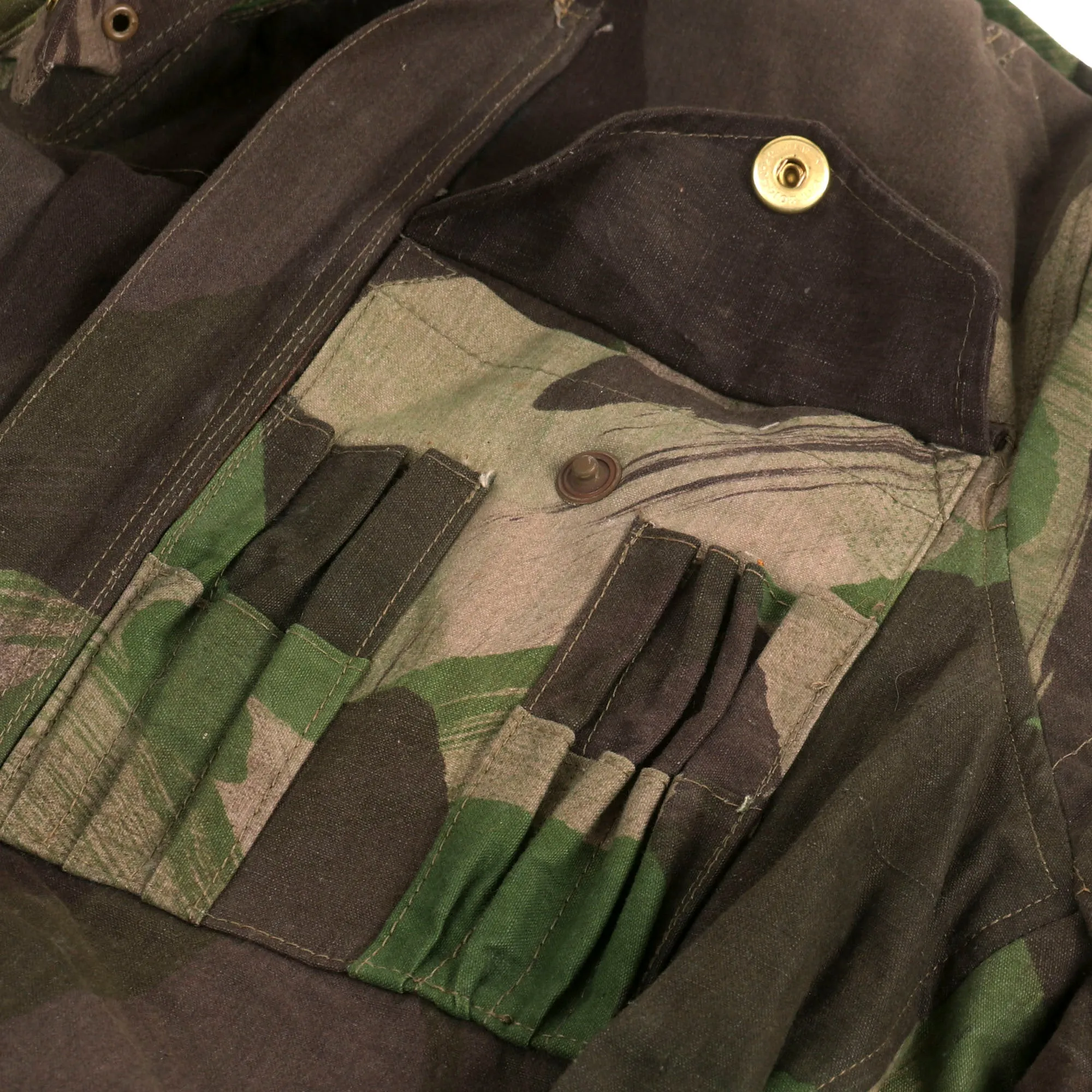 Original British WWII 1945 Dated Tank Crewman Denison Brushstroke Camouflage “Pixie Suit” Coveralls - Excellent Condition