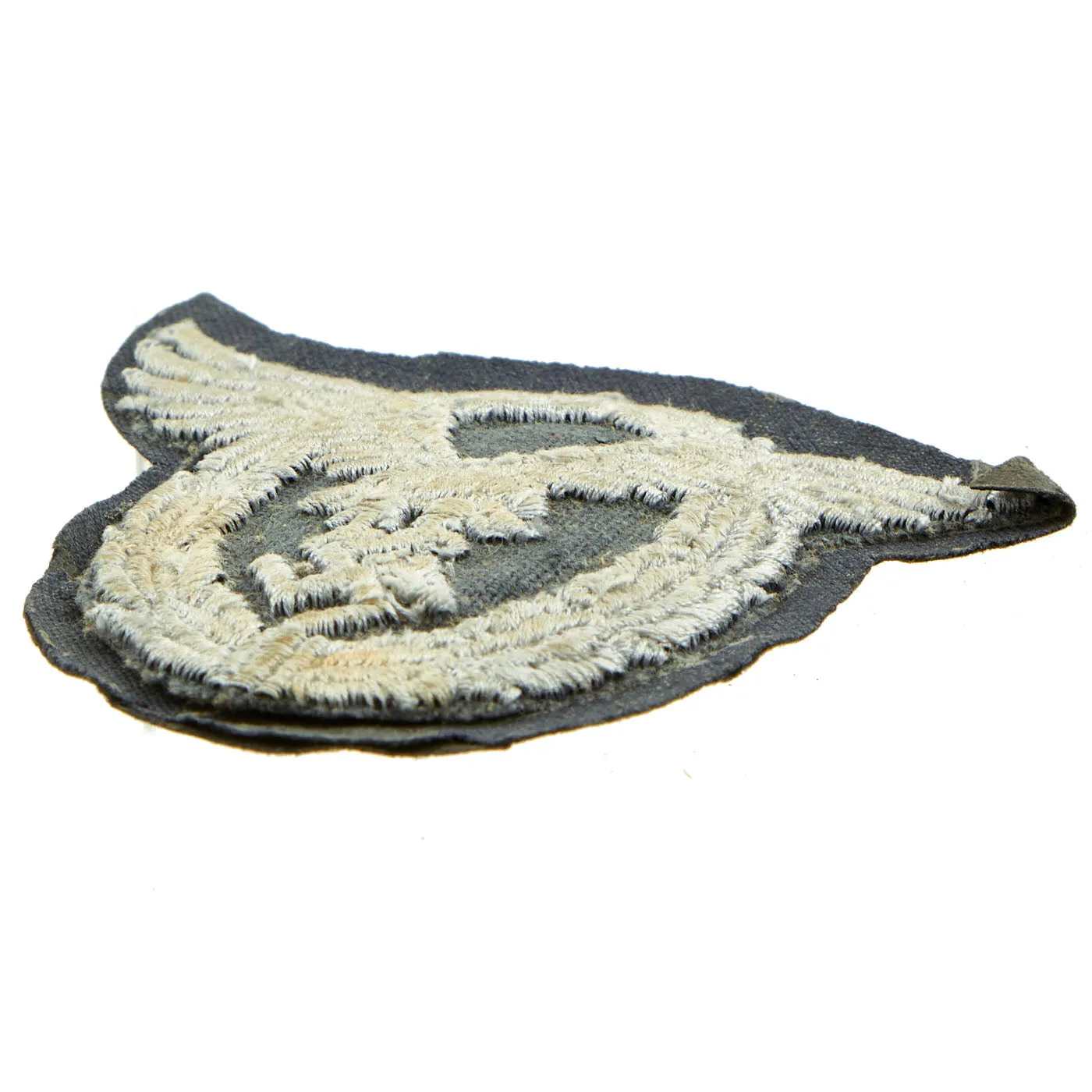 Original German WWII Luftwaffe Embroidered Cloth Patch Lot - Paratrooper Patch and Observer Patch
