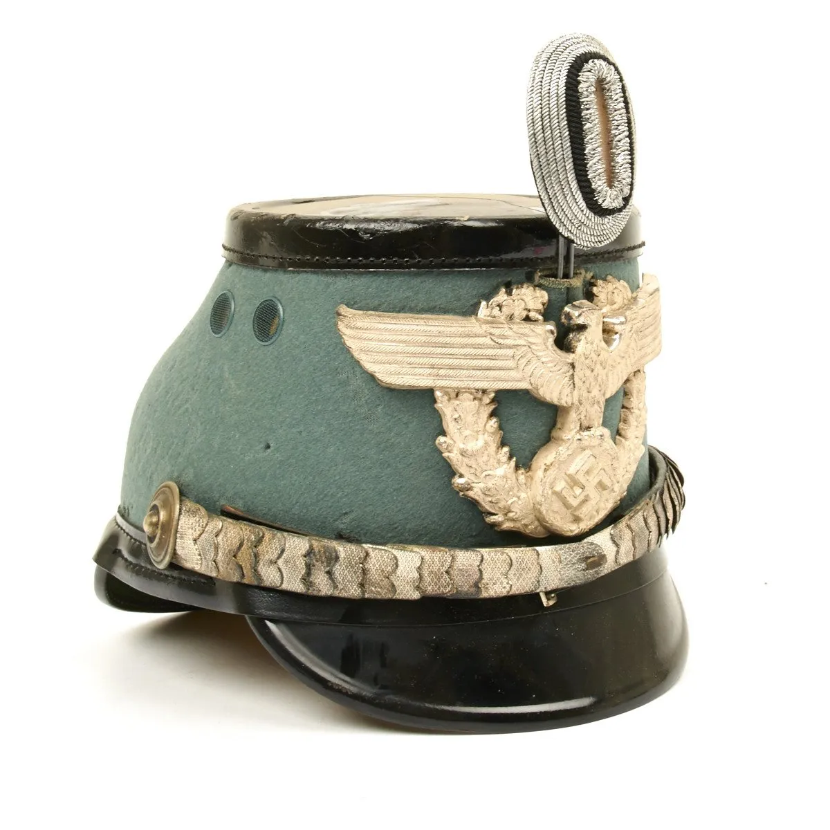 Original German WWII Metropolitan Police Officer Shako by Erel