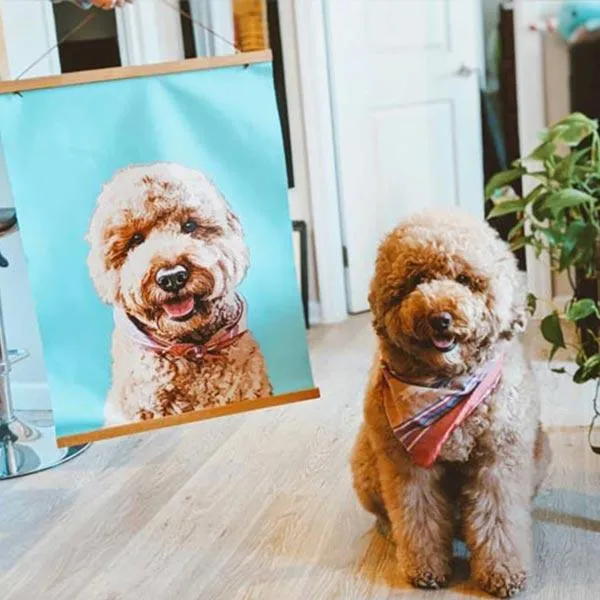 Original Pet Pop Art Hanging Canvas