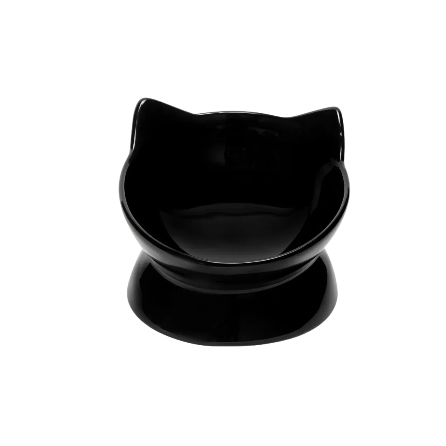 Park Life Designs Oscar Tilt Food Dish for Cats 5" Black