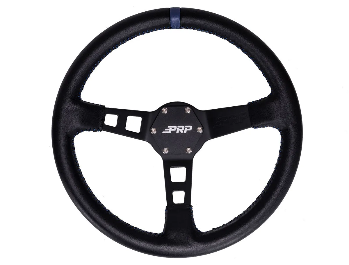 PRP Deep Dish Leather Steering Wheel