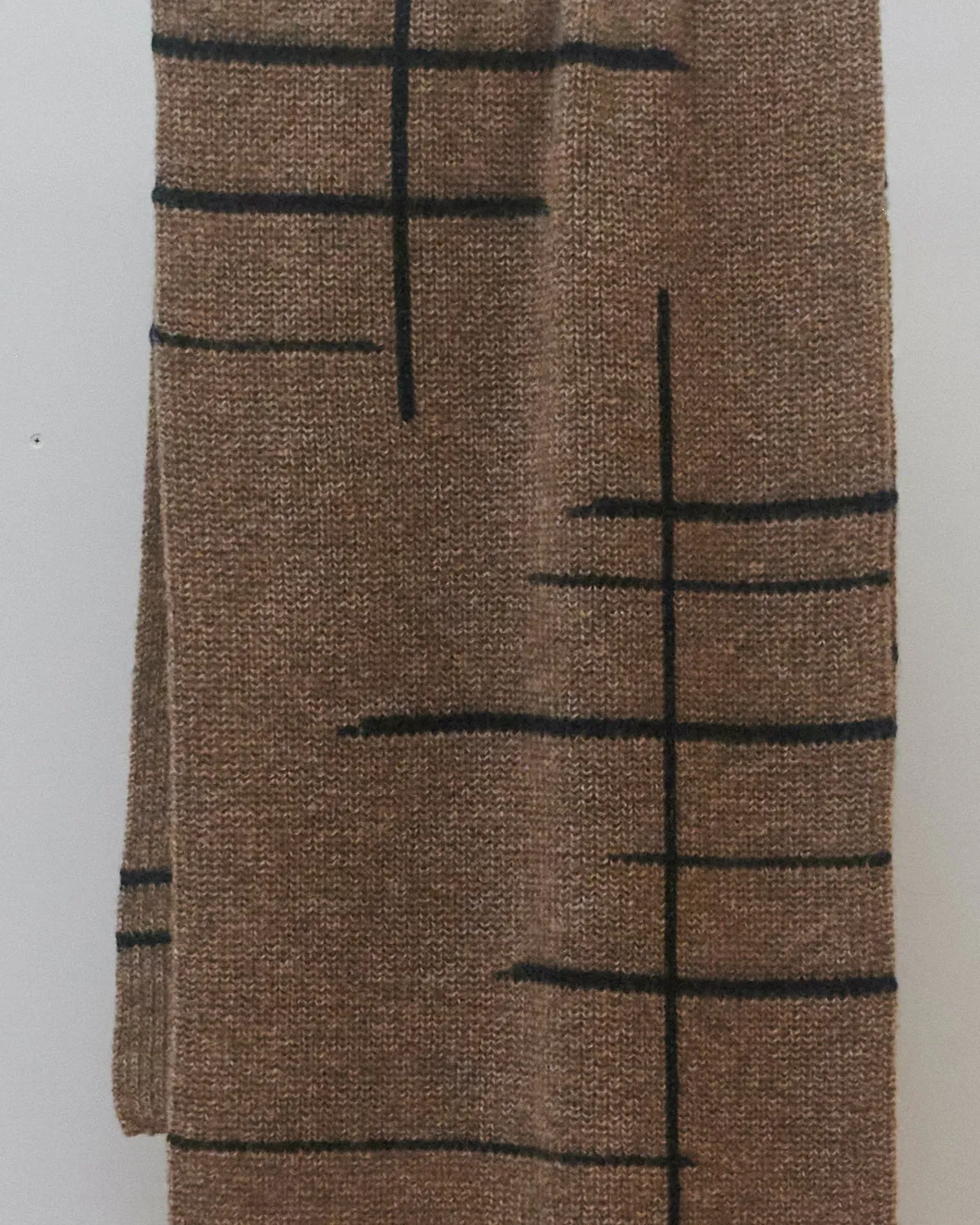 Raštų: Buckwheat & Blue Alpaca Wool Scarf