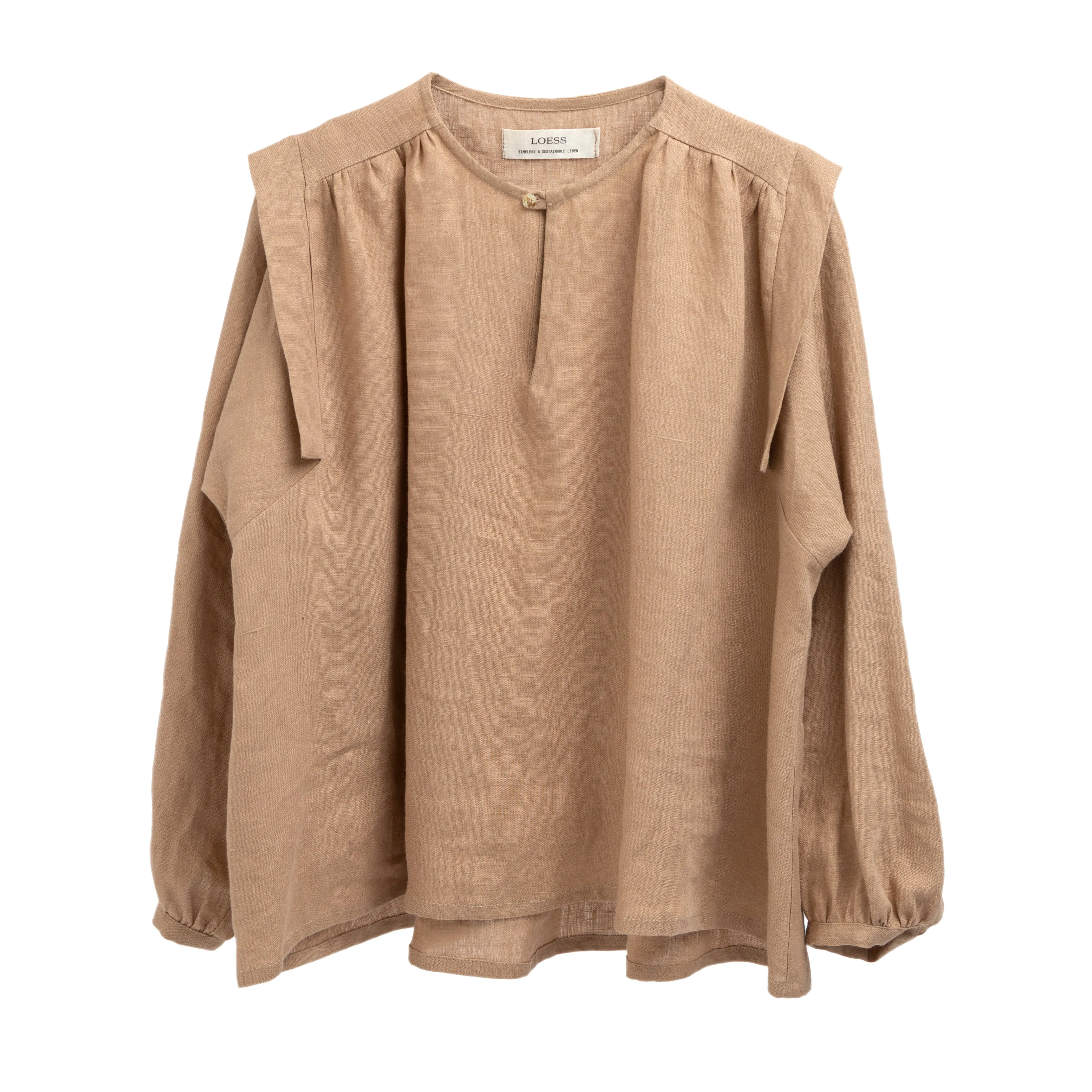 Raymond Top in Cream Linen