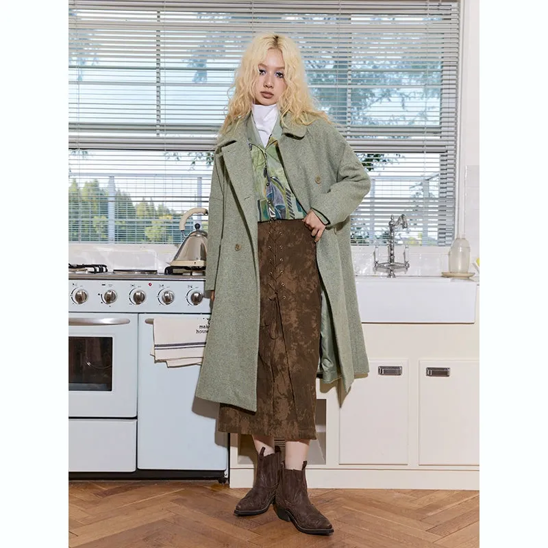 Retro simple containing wool tweed jacket【s0000004339】
