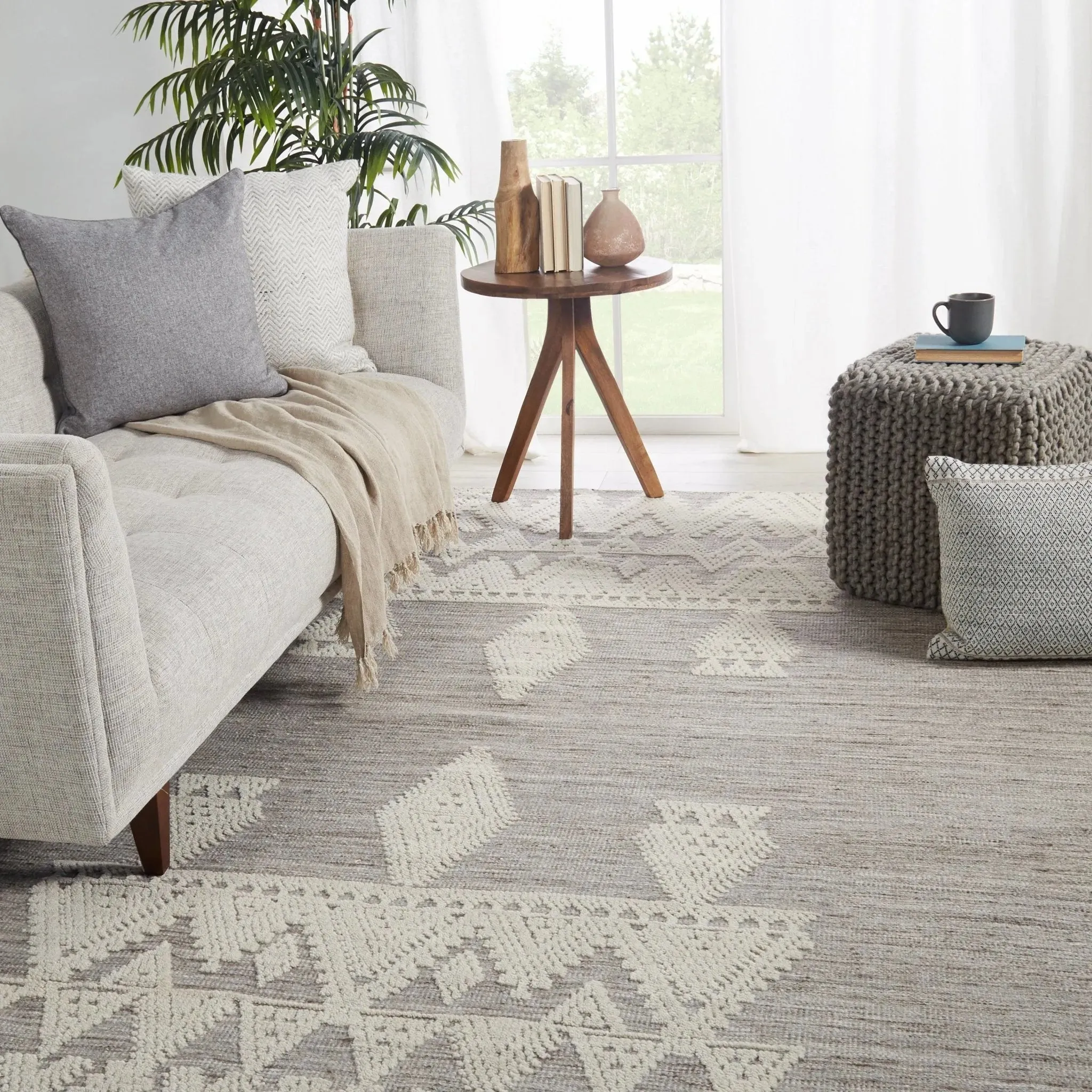 Rize RIZ09 Gray/Ivory Rug