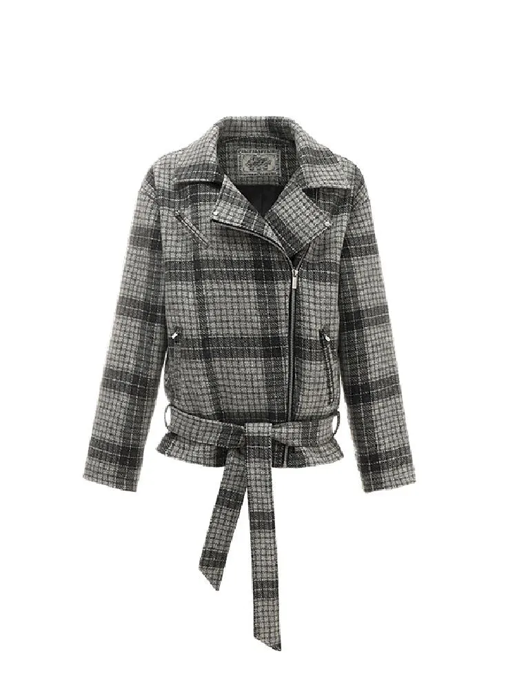 Sheep Wool Tweed Biker Suit【s0000010644】