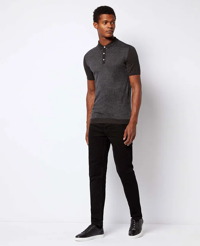 Slim Fit Merino Wool-Blend Polo Shirt