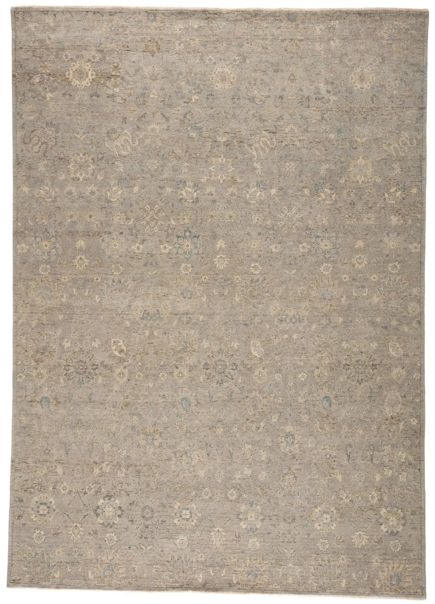 Tierzah TRZ02 Grey/Blue Rug