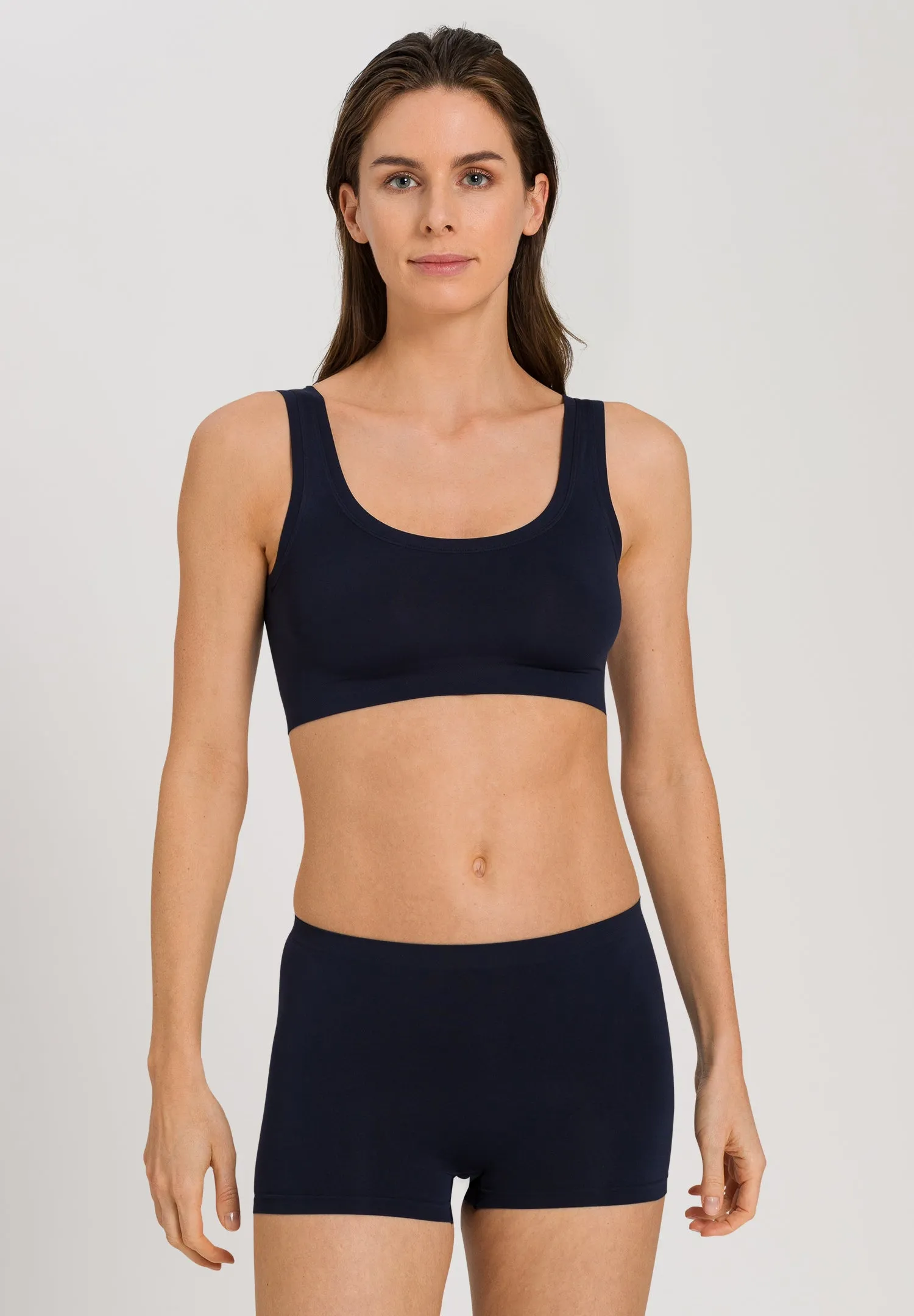 Touch Feeling Crop Top | Deep Navy 71810-1610