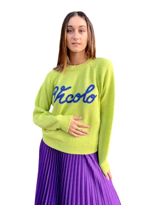 Vicolo olive pullover