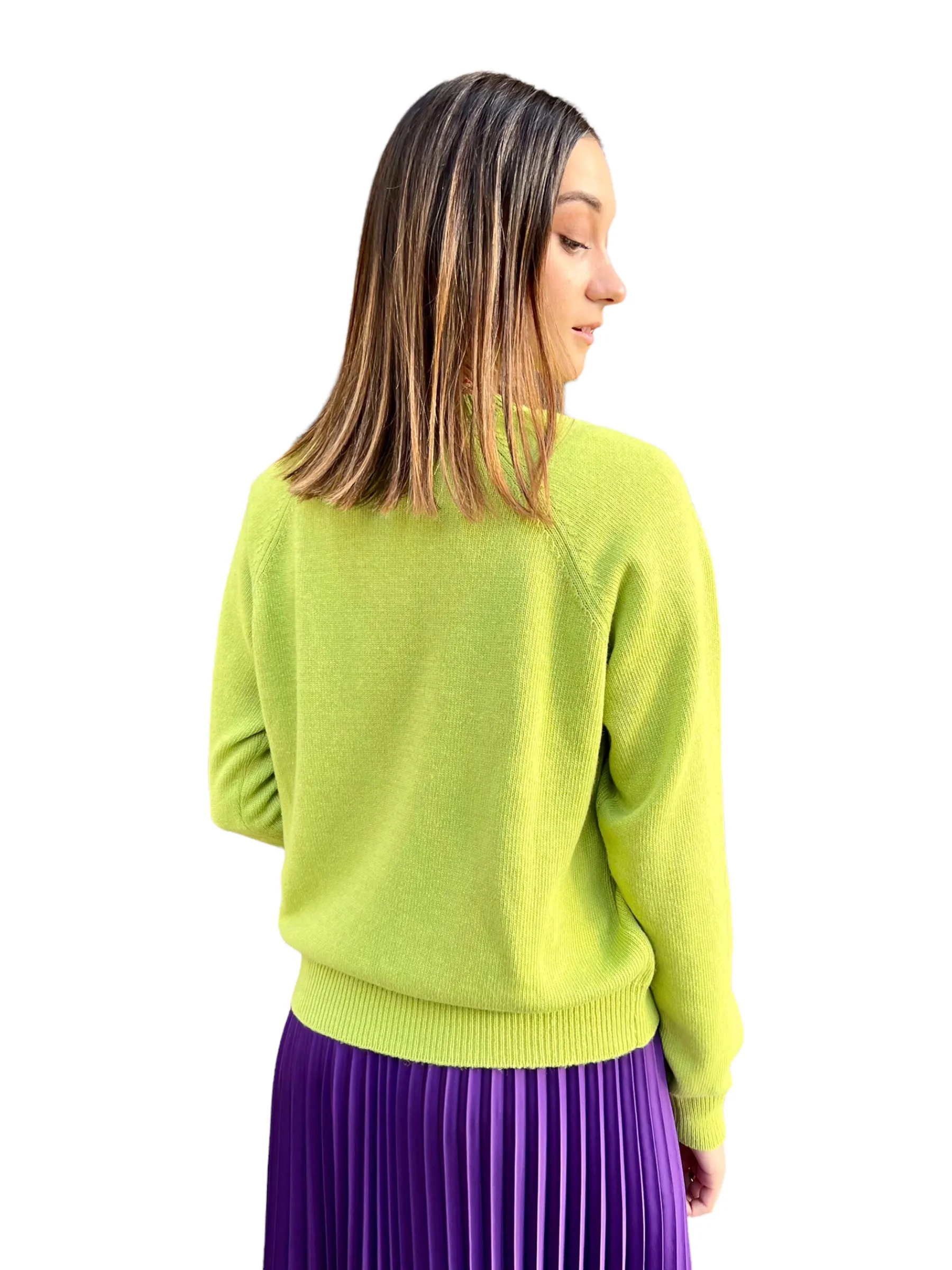 Vicolo olive pullover