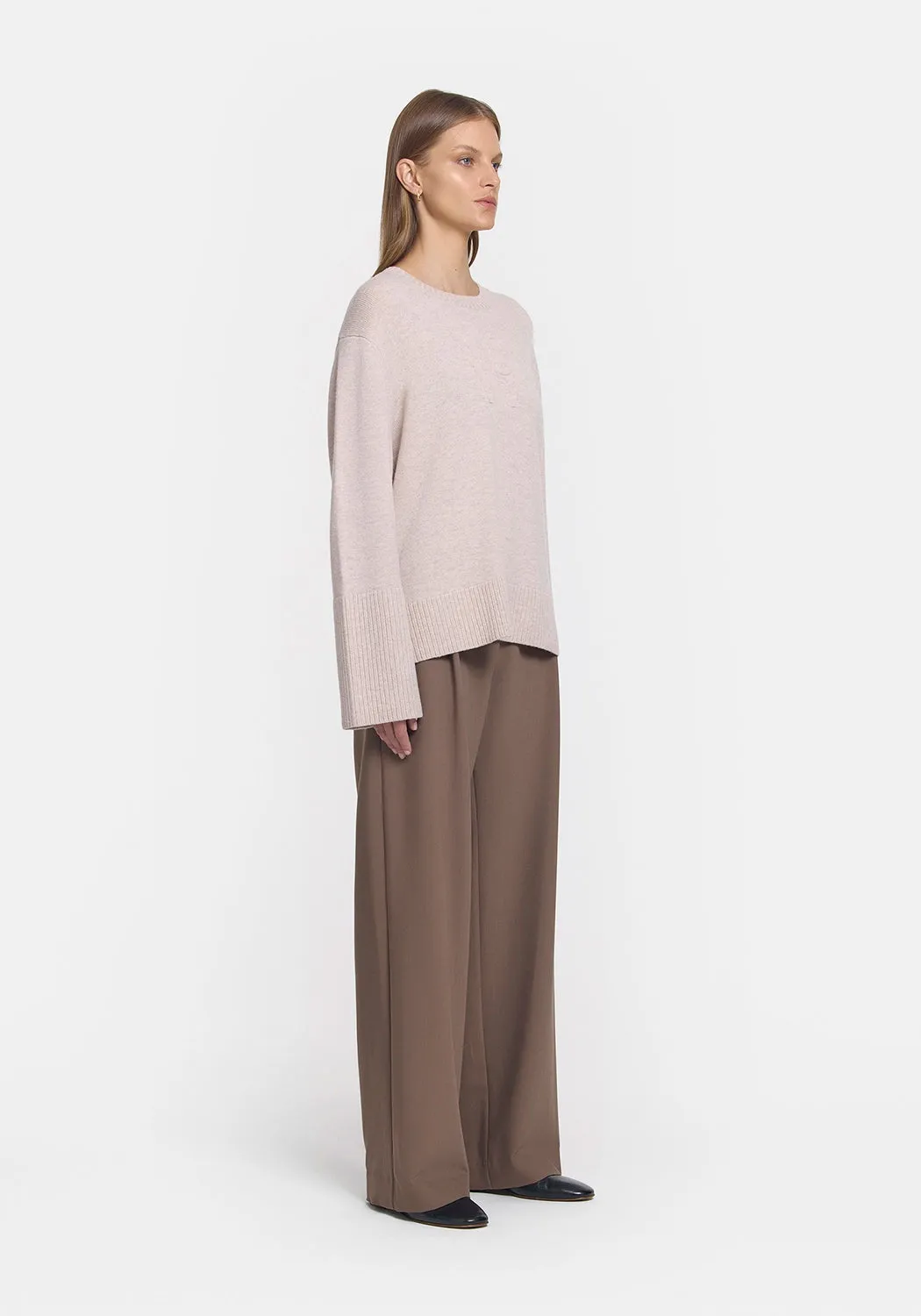 VIKTORIA & WOODS | Skyfall Knit Oat Marl