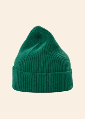 Wool beanie, pine