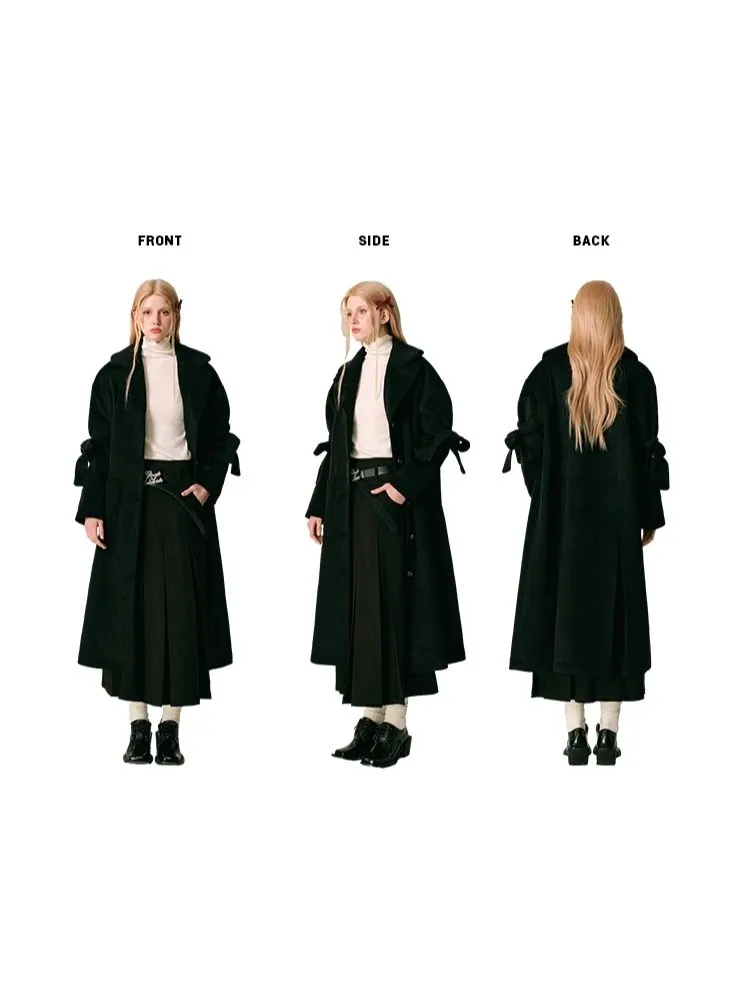 Wool Bow French Long Tweed Jacket【s0000005610】