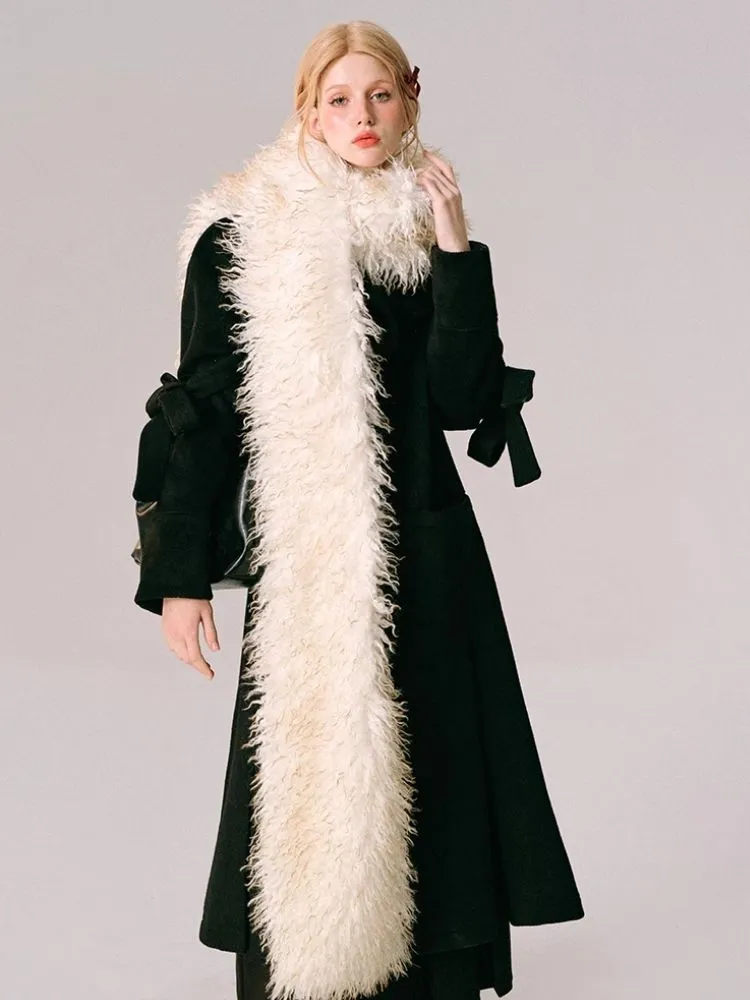 Wool Bow French Long Tweed Jacket【s0000005610】